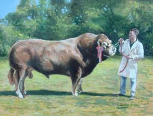 The Prize Bull. Oil on canvas.